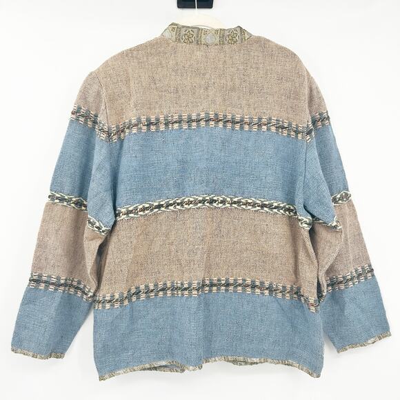 Dressbarn‎ Womens Vintage Artsy Boho Floral Embroidered Tapestry Jacket Size L - Picture 8 of 8